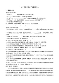 广东省2021年初中语文学业水平检测联考二含答案