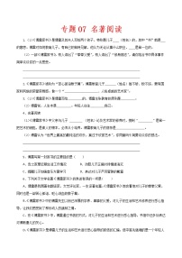 （部编版八年级语文下学期期中专项复习 专题07：名著阅读