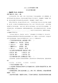 山东省济宁市任城区2020届九年级中考一模语文试题