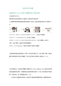 河南省2020-2021学年上学期八年级语文期末试卷汇编：综合性学习专题（含答案）