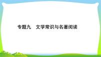 中考语文复习专题九文学常识与名著阅读优质课件PPT