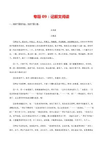 专题09:记叙文阅读-2021-2022学年九年级语文上学期期末专项复习(部编版)