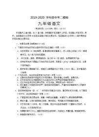 山东省青岛市开发区2020年九年级中考二模语文（解析版+原卷版）