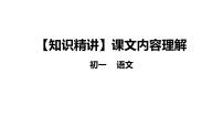 课文内容理解-七年级语文知识点精讲课件（部编版）