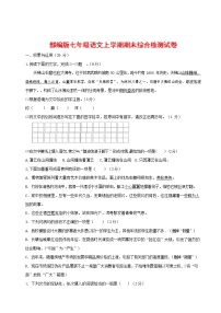 人教部编版七年级语文上册第一学期期末联考综合检测试题测试卷 (194)