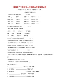 人教部编版八年级语文上册 第一学期期末考试复习质量综合检测试题测试卷 (247)