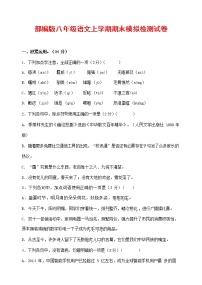 人教部编版八年级语文上册 第一学期期末考试复习质量综合模拟检测试题测试卷 (119)