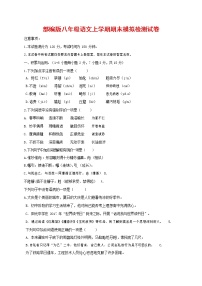 人教部编版八年级语文上册 第一学期期末考试复习质量综合模拟检测试题测试卷 (245)