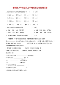 人教部编版语文八年级上册 第一学期期末考试复习质量综合检测试题测试卷 (69)