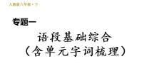 人教版八年级下册语文 期末专题训练 1.专题一 语段基础综合（含单元字词梳理） 习题课件
