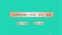 2021八年级语文上册专项检测卷一字音字形词语习题课件新人教版