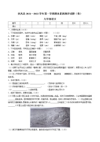 陕西省宝鸡市扶风县2021-2022学年九年级上学期期末语文试题