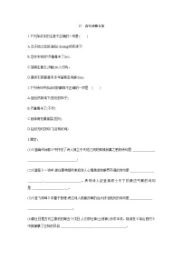 初中语文人教部编版七年级下册第五单元19* 一棵小桃树练习