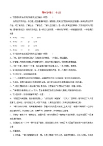 （通用版）中考语文总复习限时练习小卷(23) (含答案)