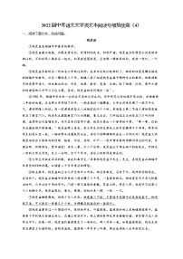 2022届中考语文文学类文本阅读专项培优卷（4）