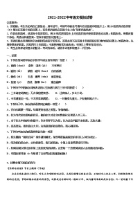 浙江省嘉兴市海盐县2022年中考语文模试卷含解析