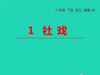 初中语文人教部编版八年级下册1 社戏教学ppt课件