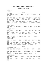 基础知识训练(二)（字音与字形【二】）+2022年中考语文一轮复习