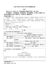 2022年浙江省绍兴市新昌县初中毕业生学业模拟语文试题