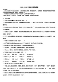 2022年湖南省长沙市雨花区雅礼教育集团重点中学中考语文四模试卷含解析