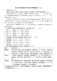 2022年河南省桐柏县中考一模语文试题