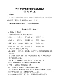 四川省绵阳市江油市2021-2022学年七年级下学期期中考试语文试题（含答案）