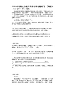 2021中考语文总复习名著导读专题练习《简爱》（有答案）