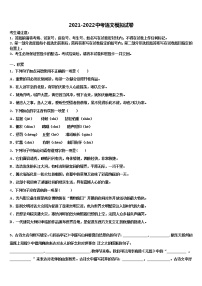 浙江省绍兴市柯桥区2022年中考语文仿真试卷含解析