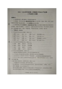 山东省滨州市阳信县2021-2022学年八年级下学期期中考试语文试题（含答案）