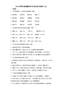 2022年四川省成都市中考语文练习试题（五）
