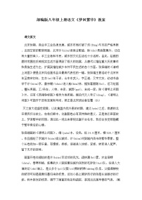 人教部编版八年级上册第五单元22* 梦回繁华教案