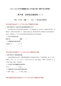 第8练  音形综合题快练（二）-2021-2022学年七年级语文下册期中考点快练（部编版）