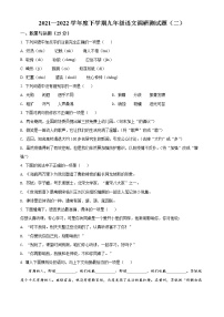 2022年黑龙江省哈尔滨市道里区中考二模语文试题(word版含答案)