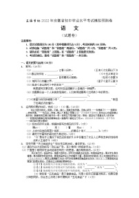 2022年安徽省三海学地教育联盟初中学业水平考试模拟预测语文试题卷(word版无答案)