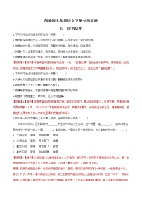 03 词语运用-部编版七年级语文下册知识梳理与检测