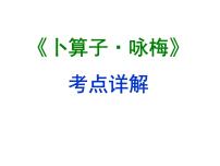 期末复习古诗文8.《卜算子·咏梅》课件-2020-2021学年八年级语文下册部编版