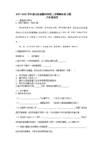 山东省滕州市2021-2022学年八年级下学期期末复习题（无答案）