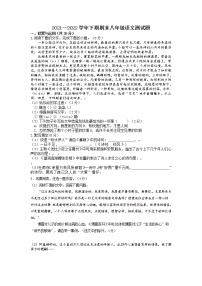 河南省淮滨县2021-2022学年八年级下学期期末测试语文试题（含答案）