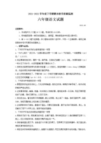 山东省泰安市肥城市2021-2022学年六年级（五四制）下学期期末考试语文试题（无答案）