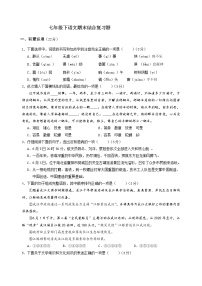 期末综合复习题+2021—2022学年部编版语文七年级下册