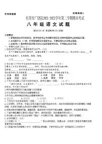 山东省东营市广饶县2021-2022学年八年级下学期期末考试语文试题(word版含答案)