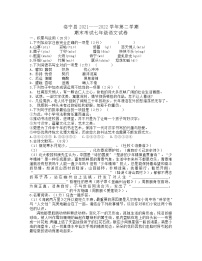 河南省洛阳市洛宁县2021-2022学年七年级第二学期期末考试语文试题（含答案）