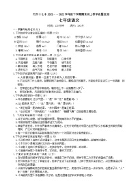 辽宁省丹东市第十七中学2021-2022学年七年级下学期期末测试语文试卷(word版含答案)
