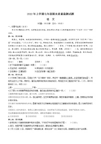 湖南省娄底市新化县2021-2022学年七年级下学期期末语文试题(word版含答案)