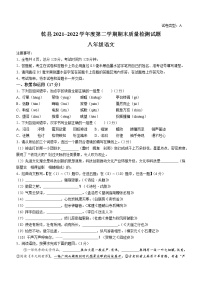 陕西省咸阳市乾县2021-2022学年八年级下学期期末语文试题(word版含答案)