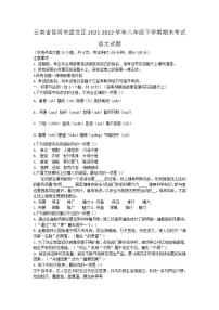 云南省昆明市盘龙区2021-2022学年八年级下学期期末考试语文试题(word版含答案)