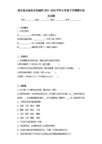 河北省石家庄市栾城区2021-2022学年七年级下学期期中语文试题(word版含答案)