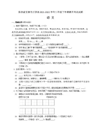 陕西省安康市汉阴县2021-2022学年八年级下学期期末考试语文试题(word版含答案)