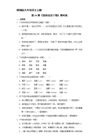 人教部编版九年级上册16 我的叔叔于勒课后测评