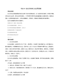 中考语文议论文阅读考点归纳及分类训练 考点04 议论文阅读之论证思路类